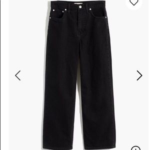 Madewell NWT Slim Wide leg Jeans Lunar Wash 28